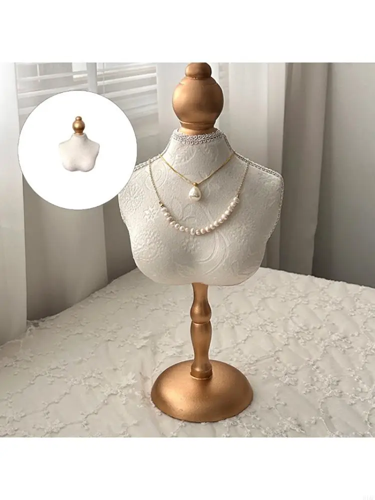 

91AF Soft Velvety Necklace Holder Stable Design Lightweight Jewelry Organizers For Retail Store And Home Use