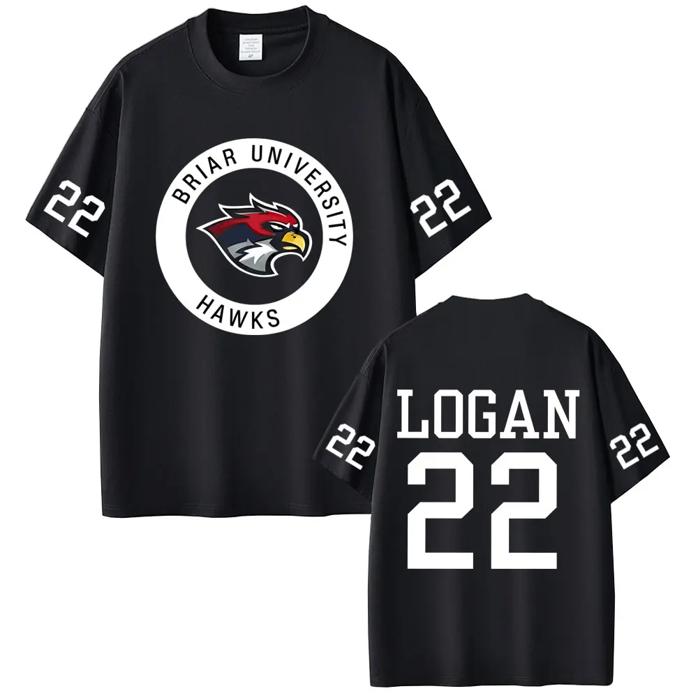 

Off Campus Briar University Logan 22 Merch T-shirt Men Women Hip Hop Hockey Oversized Tshirt Male Casual Cotton Vintage T Shirts