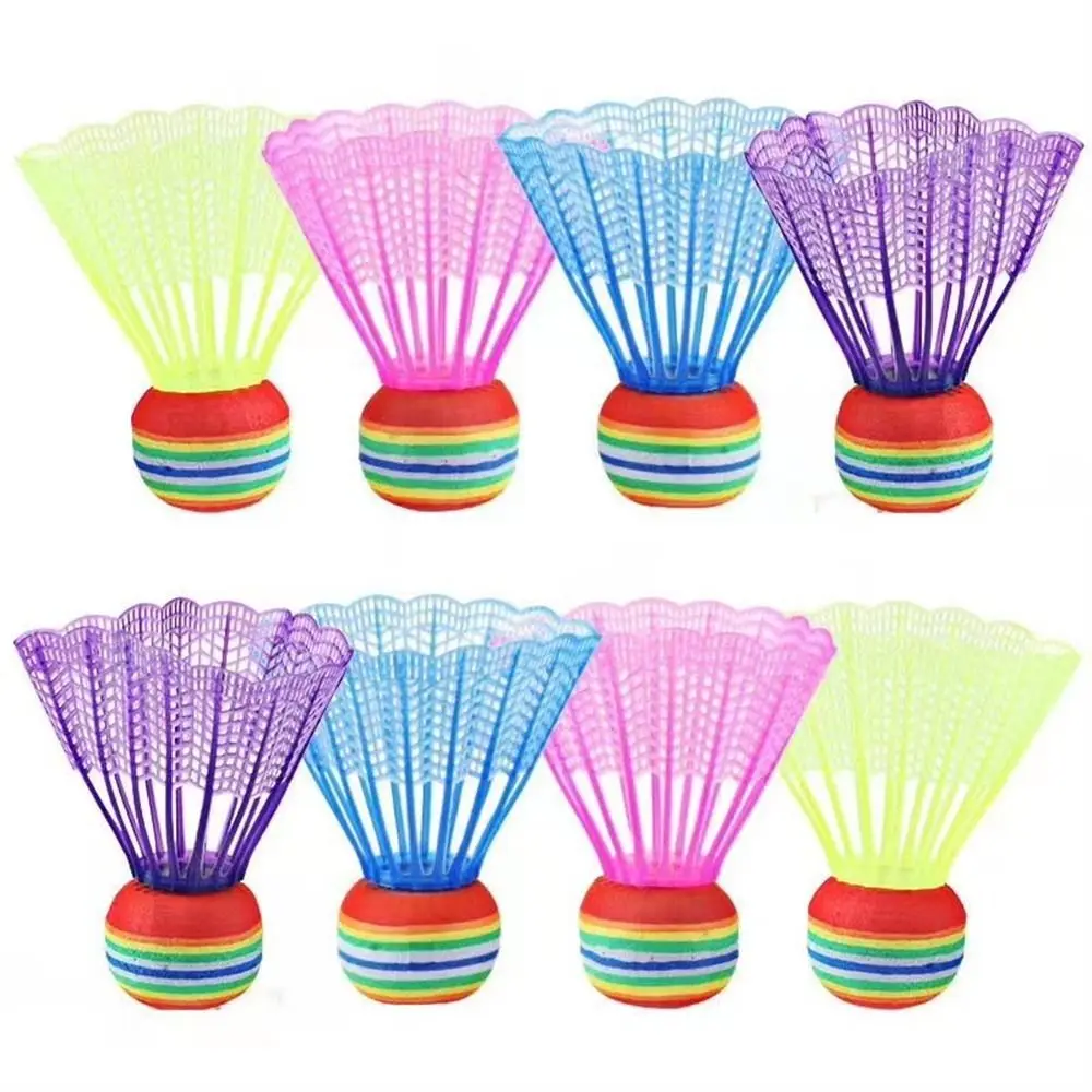 

Colorful Badminton Flying Stability Rainbow Ball Shuttlecocks Good Toughness Training Badminton Balls Outdoor Sports