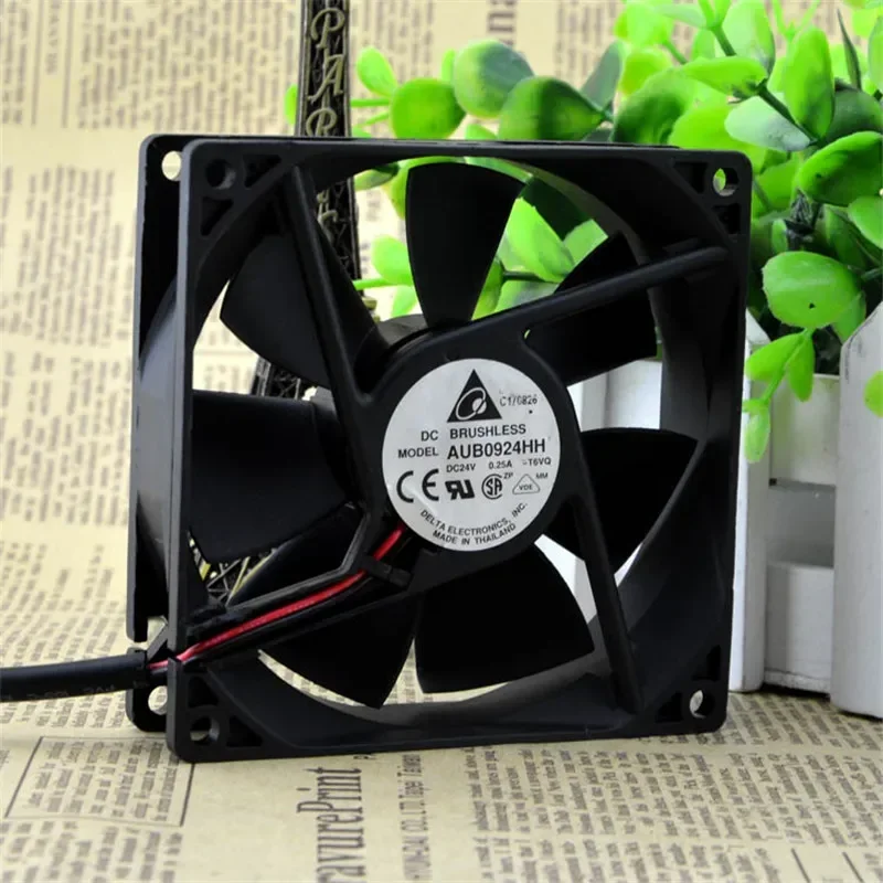 

Ventilador de refrigeración con rodamiento de bolas doble para Delta AUB0924HH 24V DC 0.25A 9cm 9225 92x92x25mm