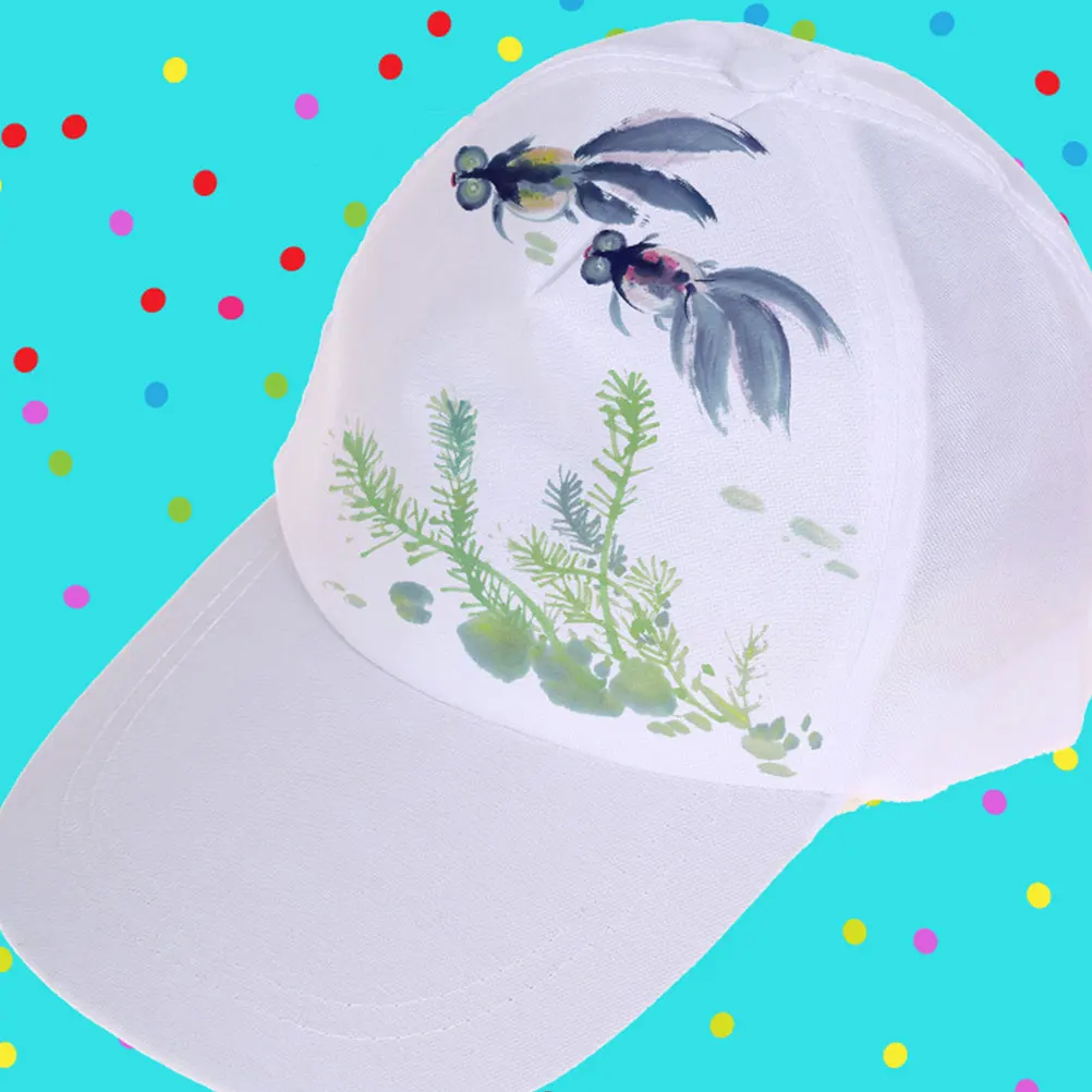 Gorra de béisbol con estampado de grafiti para niños, gorro de béisbol con estampado creativo de grafiti en blanco, 3 piezas, para exteriores