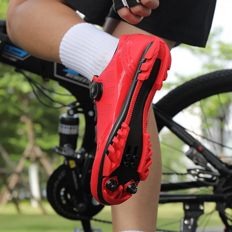 Herren-Mountainbike-Schuhe MTB, atmungsaktiv, rutschfest, hohe Härte, geeignet für Outdoor-Straßenrennen, Mountain-Offroad-Fahren 37-46 – Detail 21