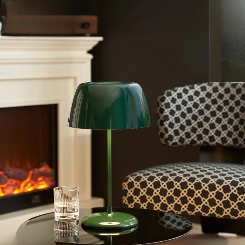 

Moden Iron Base Touch Switch Table Lamps Rotundity Aluminium Lampshade Living Room Bedroom Restaurant Office Reading Desk Lights