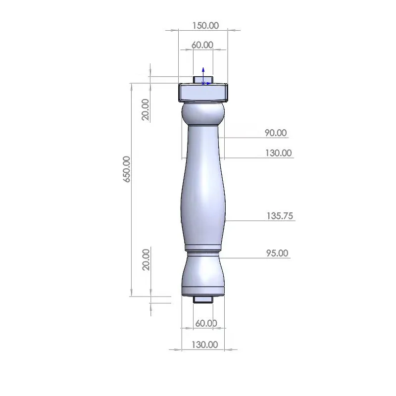 

PP material mold round head column full size cement product 60 high railing stair handrail building materials concrete