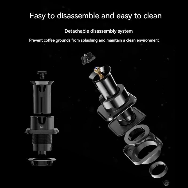 220V Electric Automatic Cleaner for Espresso Machine Handle Coffee Grounds Cleaning Machine with Brush Spin Cleaner Coffee image 5