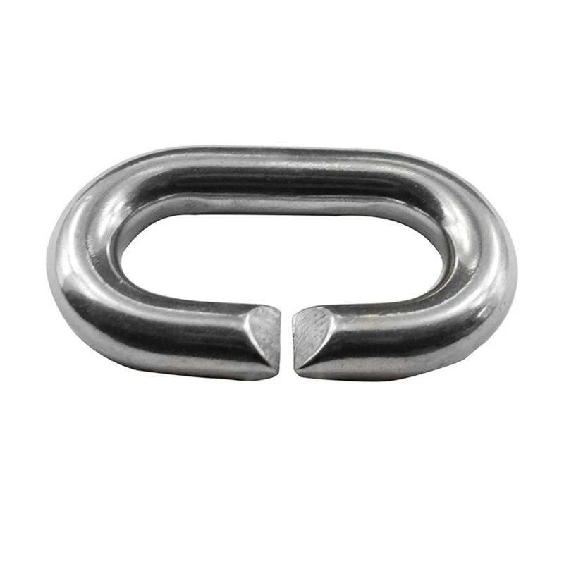 2 Pcs Stainless Steel 304 C-Shaped Connection Ring Chain Connection Buckle Fast Chain Fast Installation Ring