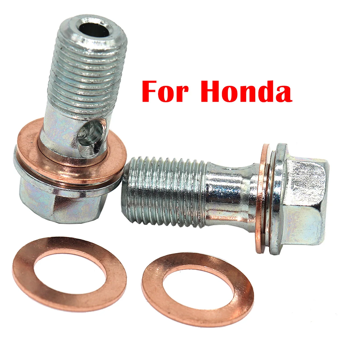 

For Honda Civic 1.6 2.0 CRV Jazz S2000 Integra Caliper Hose Lines Banjo Fittings Bolts Copper Sealing Crush Washers Repair Kit
