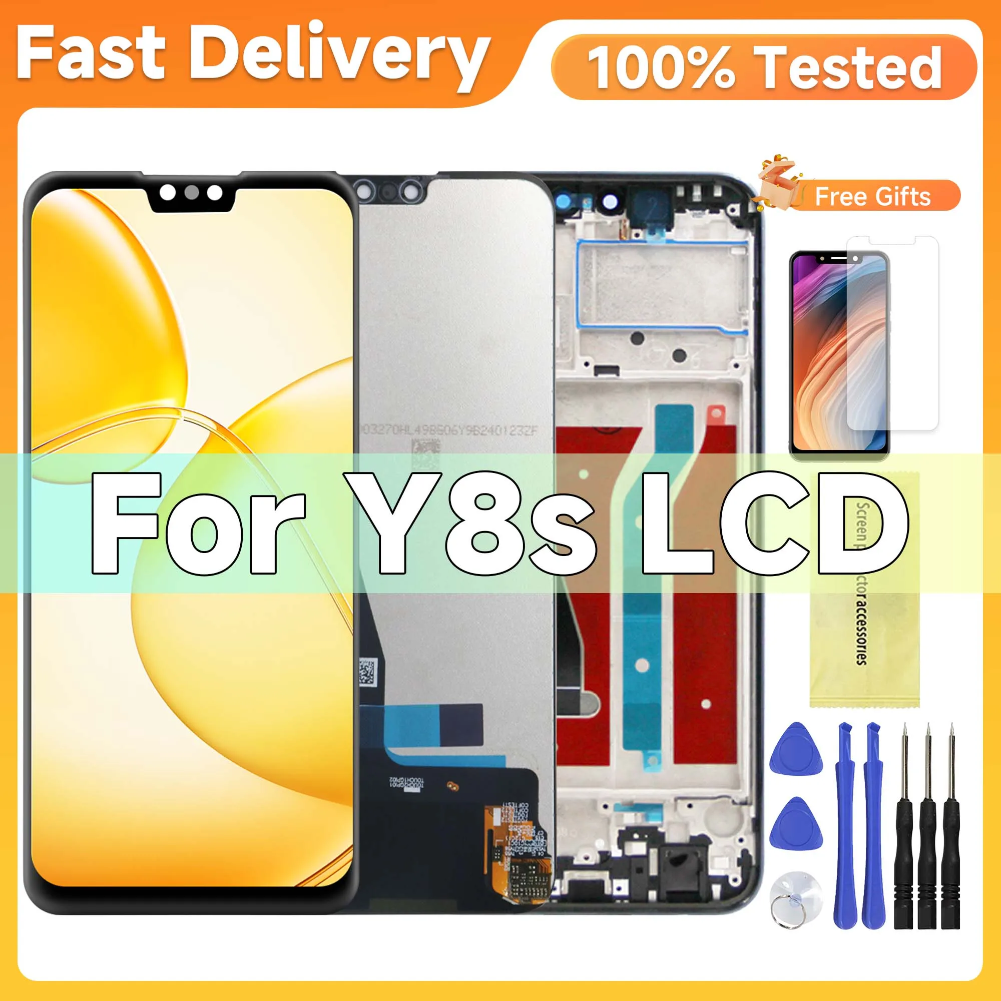 

For HUAWEI Y8S 6.5'' Ori For Y8s JKM-LX1 JKM-LX2 JKM-LX3 LCD Display Touch Screen Digitizer Assembly Replacement