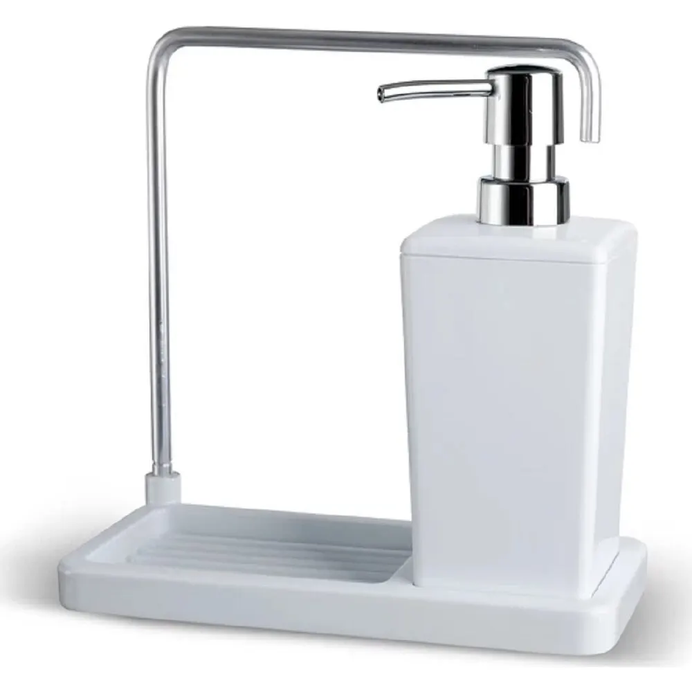 Dispenser di sapone liquido con gancio girevole supporto per spugna per piatti da appendere accessori per il bagno della cucina 3 colori bottiglie di lavaggio