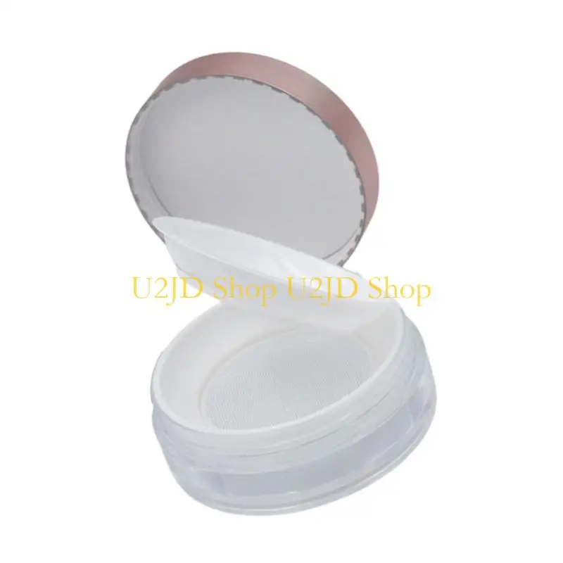 u2jd空のルースパウダーコンテナパフポータブルDIYメイクの空のパウダーケース