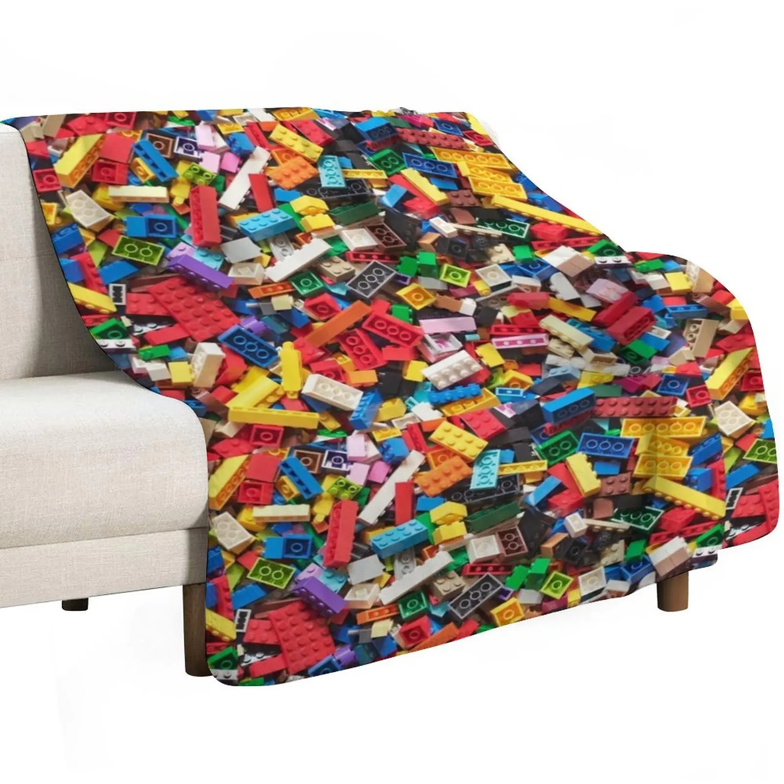 Building blocks Throw Blanket Summer Beddings Plaid Custom heavy to sleep warm for winter Summer Blankets