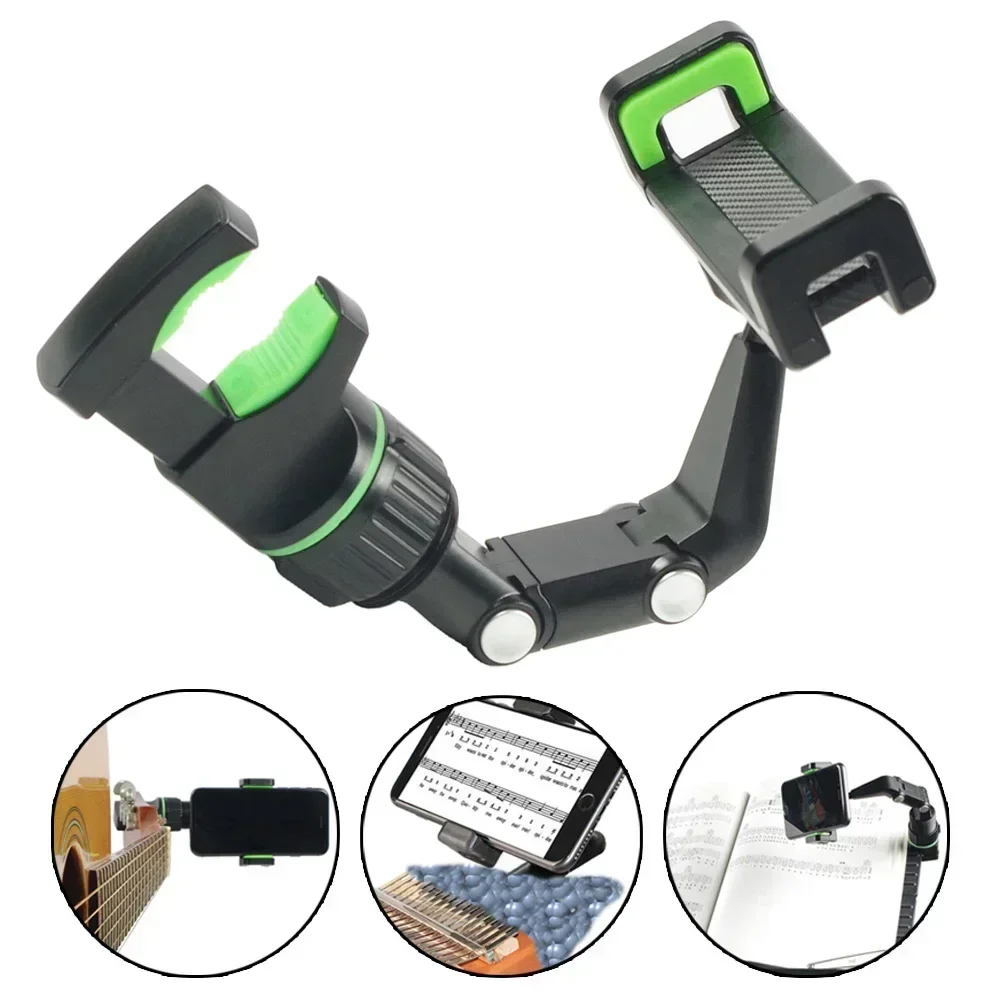 Mic Stand Phone Holder Live Broadcast Bracket Clips Music Stand Clamp Mobile Live Streaming Microphone Accessories
