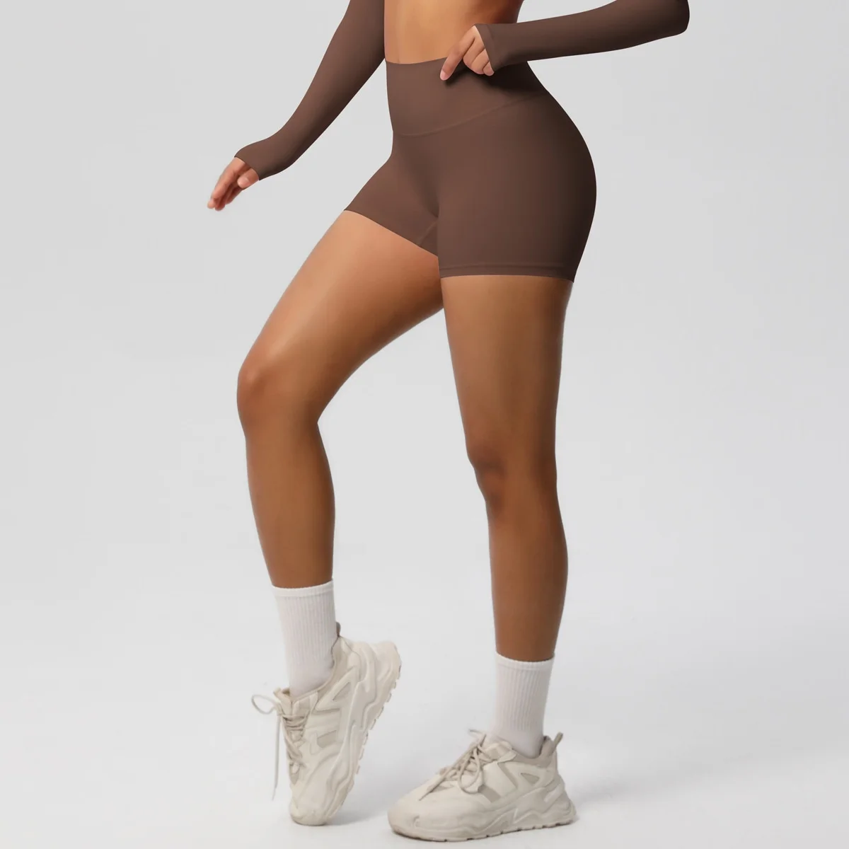 

Шорты для йоги с высокой талией, женские базовые, быстросохнущие, спортивные, с боковыми деталями, спортивные, эластичные, облегающие, эластичные, с принтом, для тренировок, легкий бег