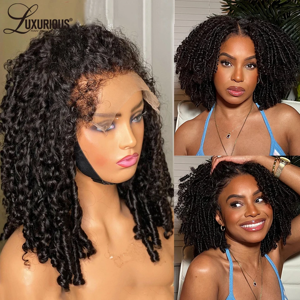 

200% Density New Trend Afro Kinky Curly Wigs Human Hair HD Lace Wig 13x6 Human Hair with Natural 4C Curly Hairline Brazilian