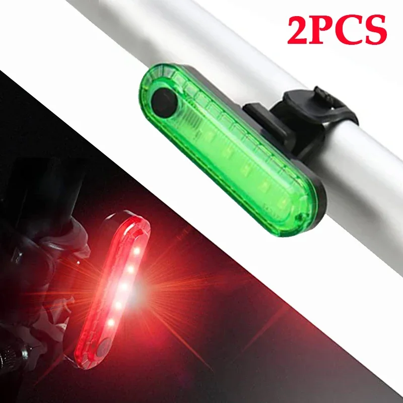 Аккумуляторный велосипедный фонарь, водонепроницаемый задний фонарь с USB, для горных и шоссейных велосипедов Аккумуляторный велосипедный фонарь, водонепроницаемый задний фонарь с USB, для горных и шоссейных велосипедов