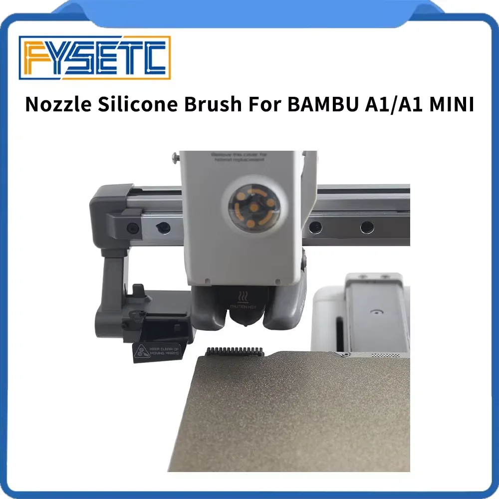 For Bambu A1/A1 mini Nozzle Silicone Brush 3D Printer Nozzle Cleaner Tool for Bambu Lab 3d Printers