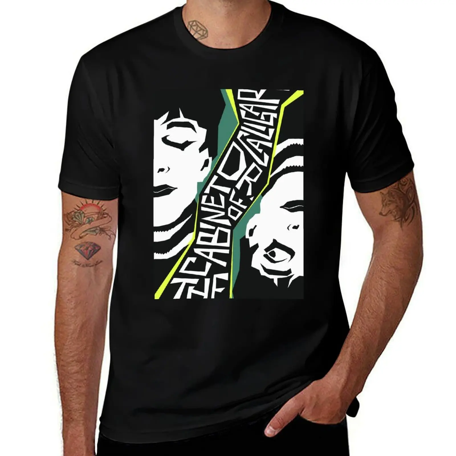 

The Cabinet of Dr. Caligari Movie Art T-Shirt anime t shirts summer clothes blanks aesthetic clothes mens white t shirts