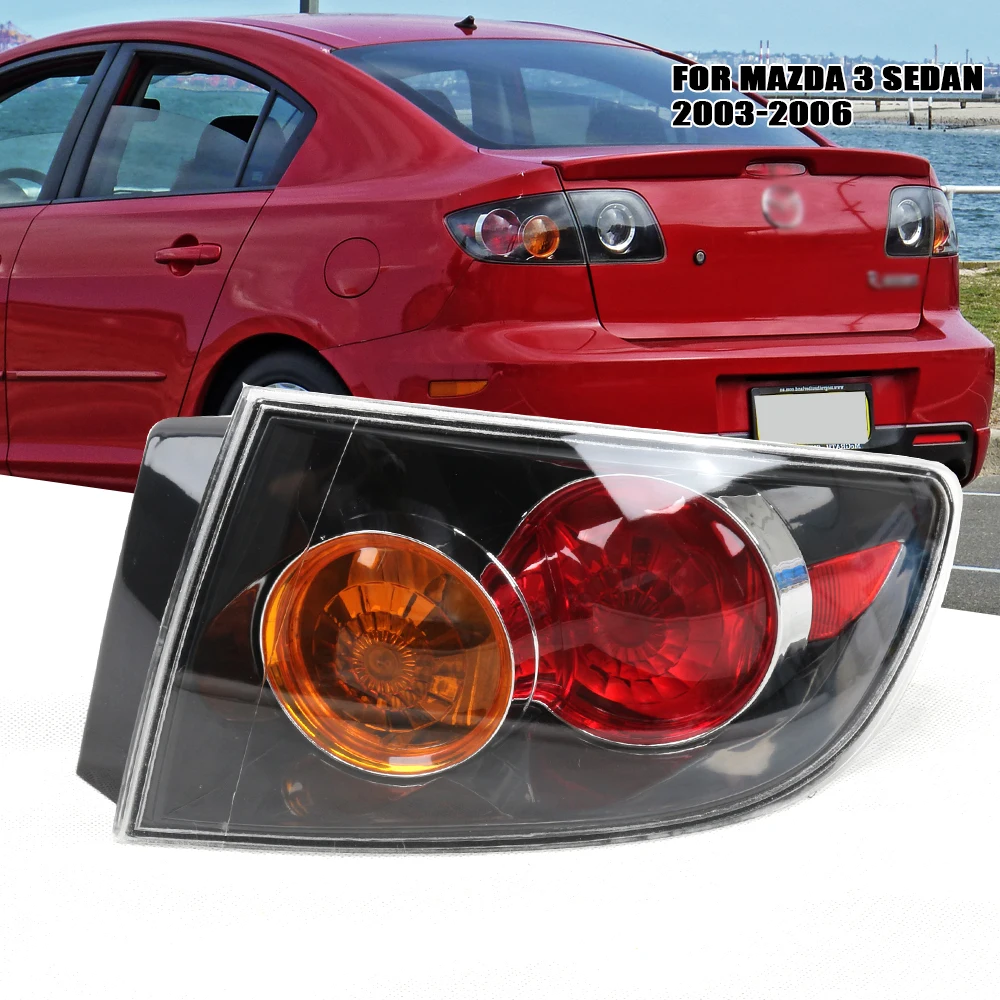 

Для Mazda 3, седан, левый/правый боковой задний фонарь, задний стоп-сигнал для моделей 2003-2006 годов, автомобильный аксессуар