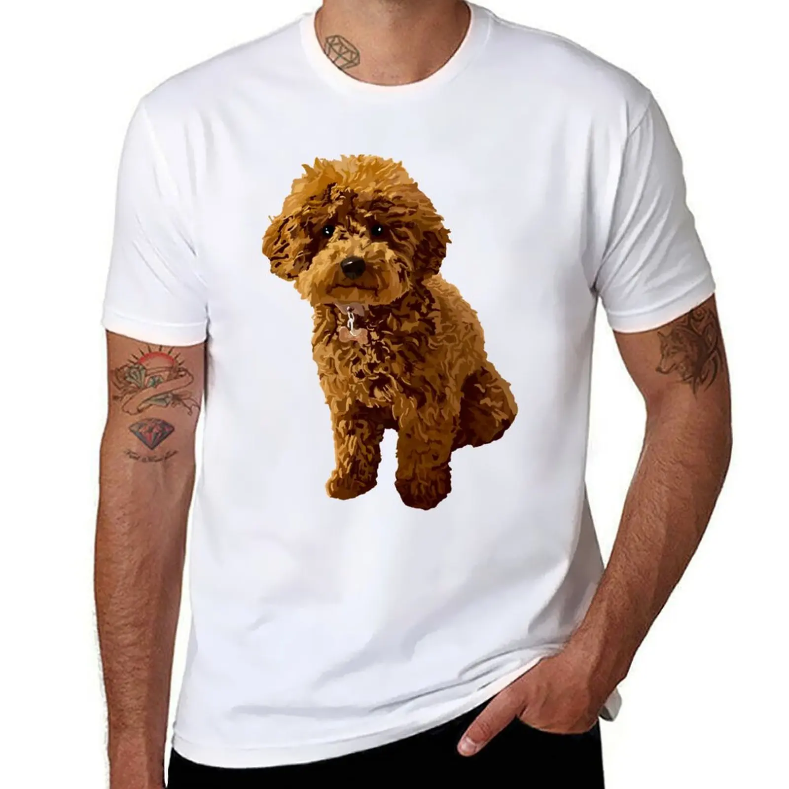 

Ginger the Toy Poodle T-Shirt t shirt man plain man t shirt designer cotton tshirt 100% T-Shirt