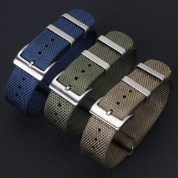 New Material Nylon Watchband 20mm 22mm Durable Fabric Watch Strap With Stainless Steel Buckle Sport Watch Band