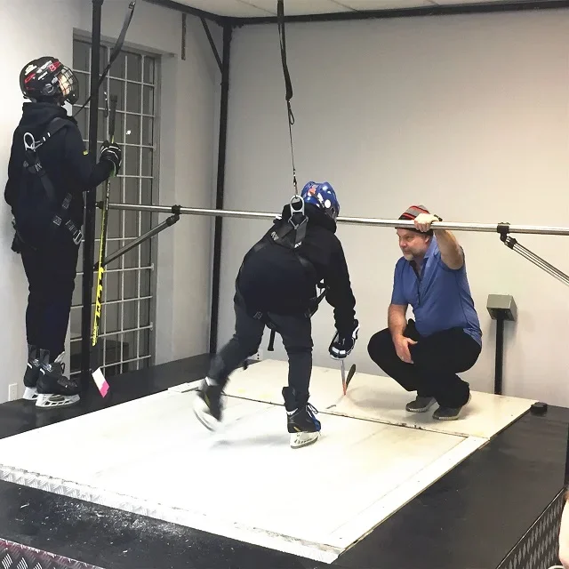Afbeelding 4: Instelbare snelheden ijshockey loopband professionele loopmachine ijsloopband