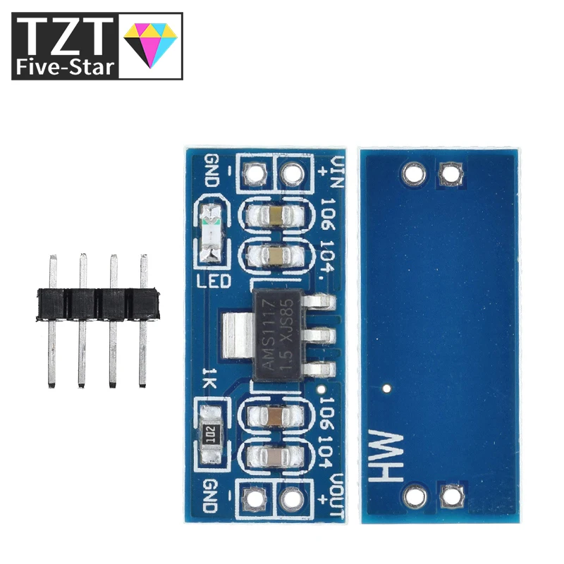 1PCS AMS1117 1.2V 1.5V 1.8V 2.5V 3.3V 5V power supply module AMS1117-5.0V power module AMS1117-3.3V For diy kit