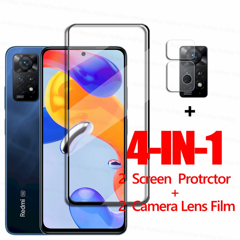 For Xiaomi Redmi Note 11 Pro 5G Glass Redmi Note 11 11S 11 Pro Screen Protector Tempered Glass Phone Film Redmi Note 11 Pro 5G