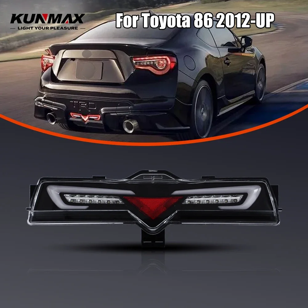 زوج من أضواء خلفية LED لتويوتا 86 2012-UP(مصد LED) عكس الفرامل تحول إشارة التوصيل والتشغيل سيارة الخلفية الذيل ضوء تجميع