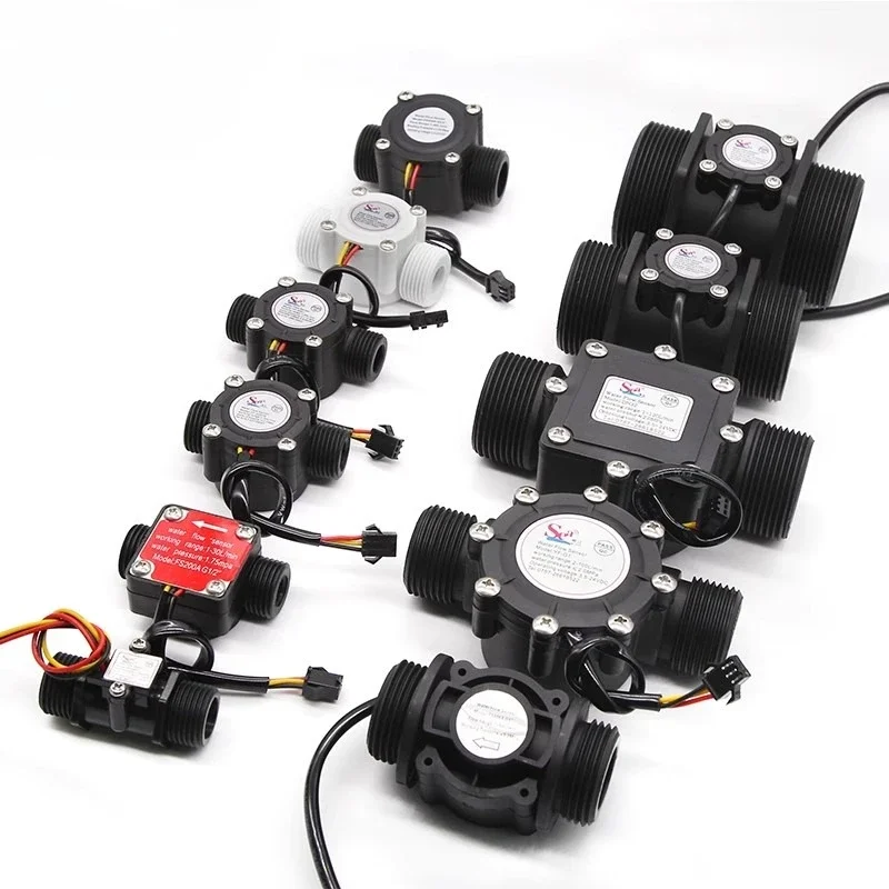 Hall Effect Water Flow Sensor Nylon Flow Meter 4/6/1 Inch For Water Heater Irrigation System