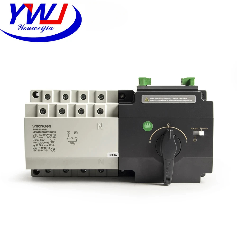 SmartGem SGM-80A 80A 125A 250A 400A 630A SGM Genset ATS Dual Power Automatic Transfer Switch Compatible Generator Controller