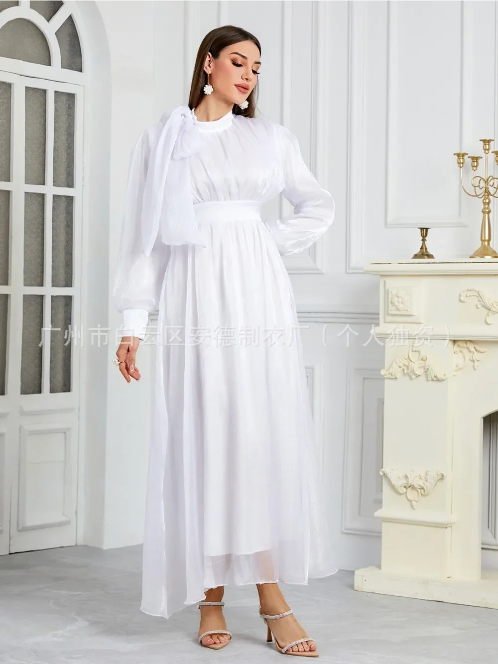 Abito per le donne Abiti da festa Abaya Ramadan Eid Fasciatura musulmana Arabo Abito lungo Marocco Dubai Caftano Islam Abiti Jalabiya 2026