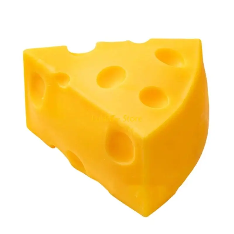 Y4QA Unique Squeezable Cheese Toy Ball Stress Reduce Gadget Pinch Toy For Adult Hand Relax Squeeze Toy for Kids Roleplay