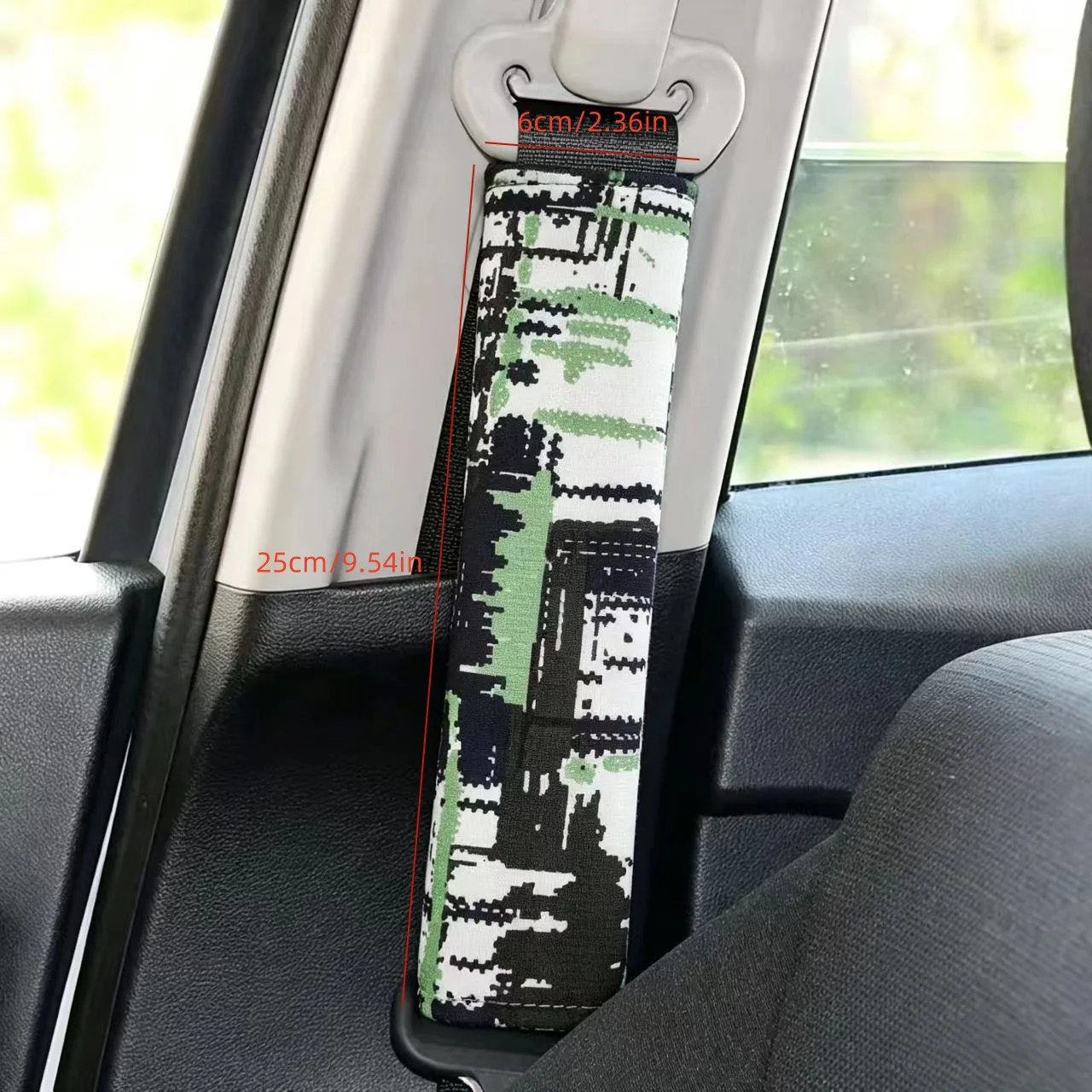 2Pcs Randomly Patterned Seat Belt Protection Pads, Universal Comfortable Shoulder Pads, Suitable for Cars