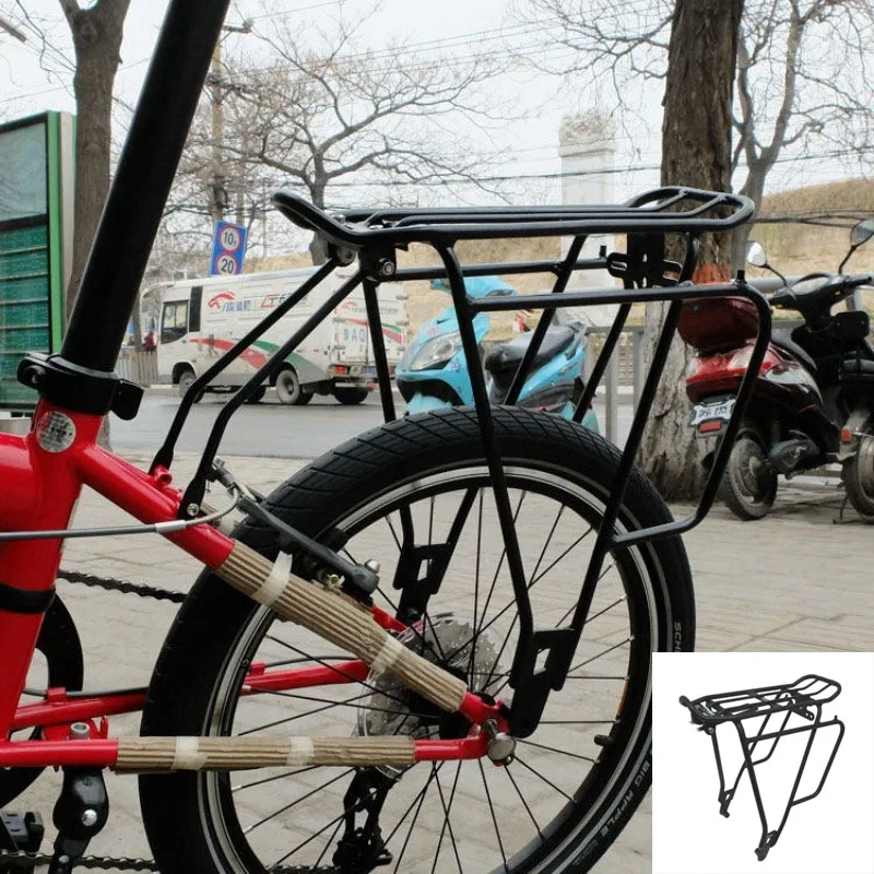 

For Dahon Folding Bike Rear Rack Aluminum Alloy Sturdy Disc Brake Carry Person Bicycle Luggage Carrier Bicycle Accessories