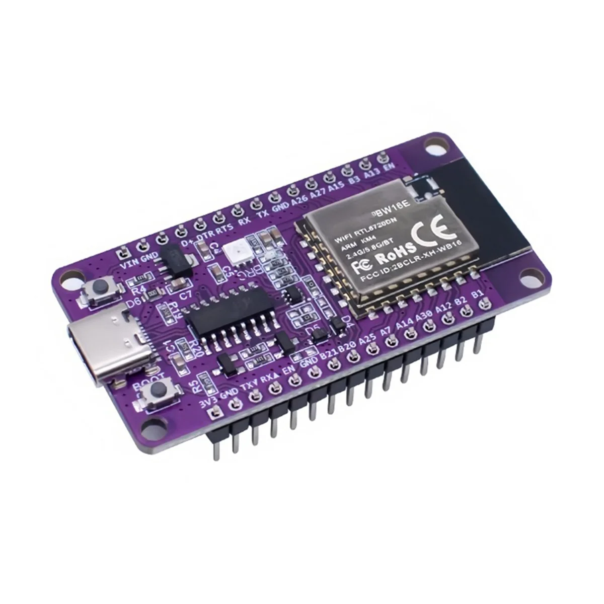 Módulo BLE Bluetooth WiFi de doble banda RTL8720DN eficiente soldado