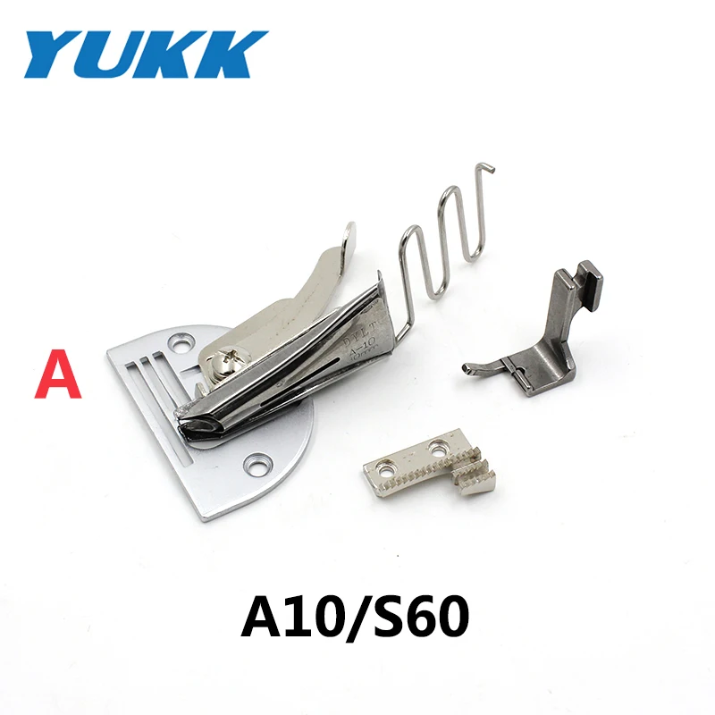 A10/S60 Right Angle Bias Binder Set For 1-Needle Lockstitch Sewing Machine Accessories Overlock Binding of Curve Edge Folder