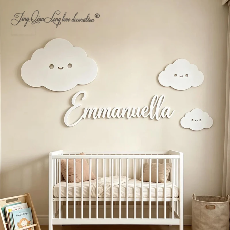 Baby Nursery Decor Ideas - Custom Wooden name for nursery decoration