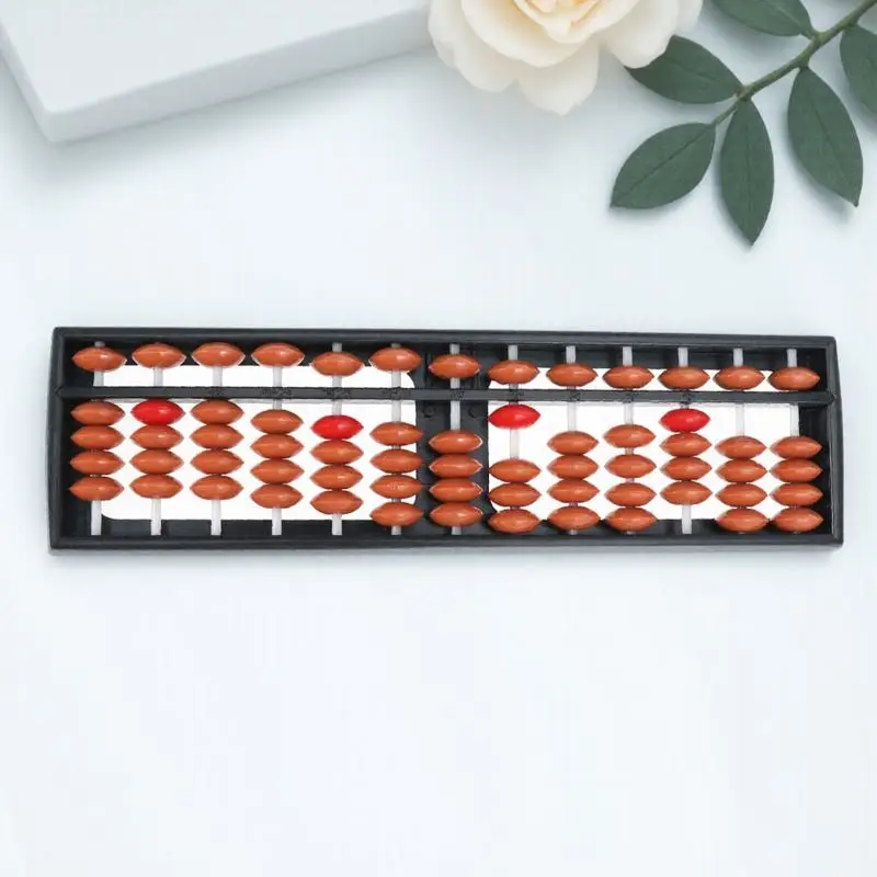 

13 Rods Plastic Abacus Simulation Traditional Arithmetic Tool for Kids Math Education School Learning Teachers Classical