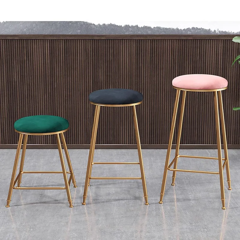 Designer Green Bar Stools Free Shipping Vintage Nordic Kitchen Bar Stools High Reception Chaie Haute Pour Cuisine Room Furniture