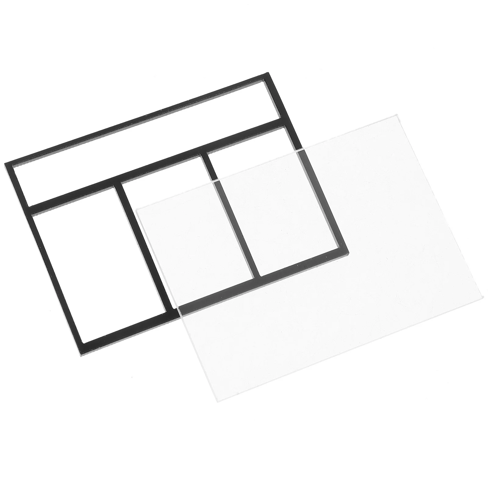 Mini ventanas de construcción para casa, marco de madera a pequeña escala, decoración para modelos arquitectónicos, estilo victoriano, Kits de manualidades para el hogar, 2 uds.