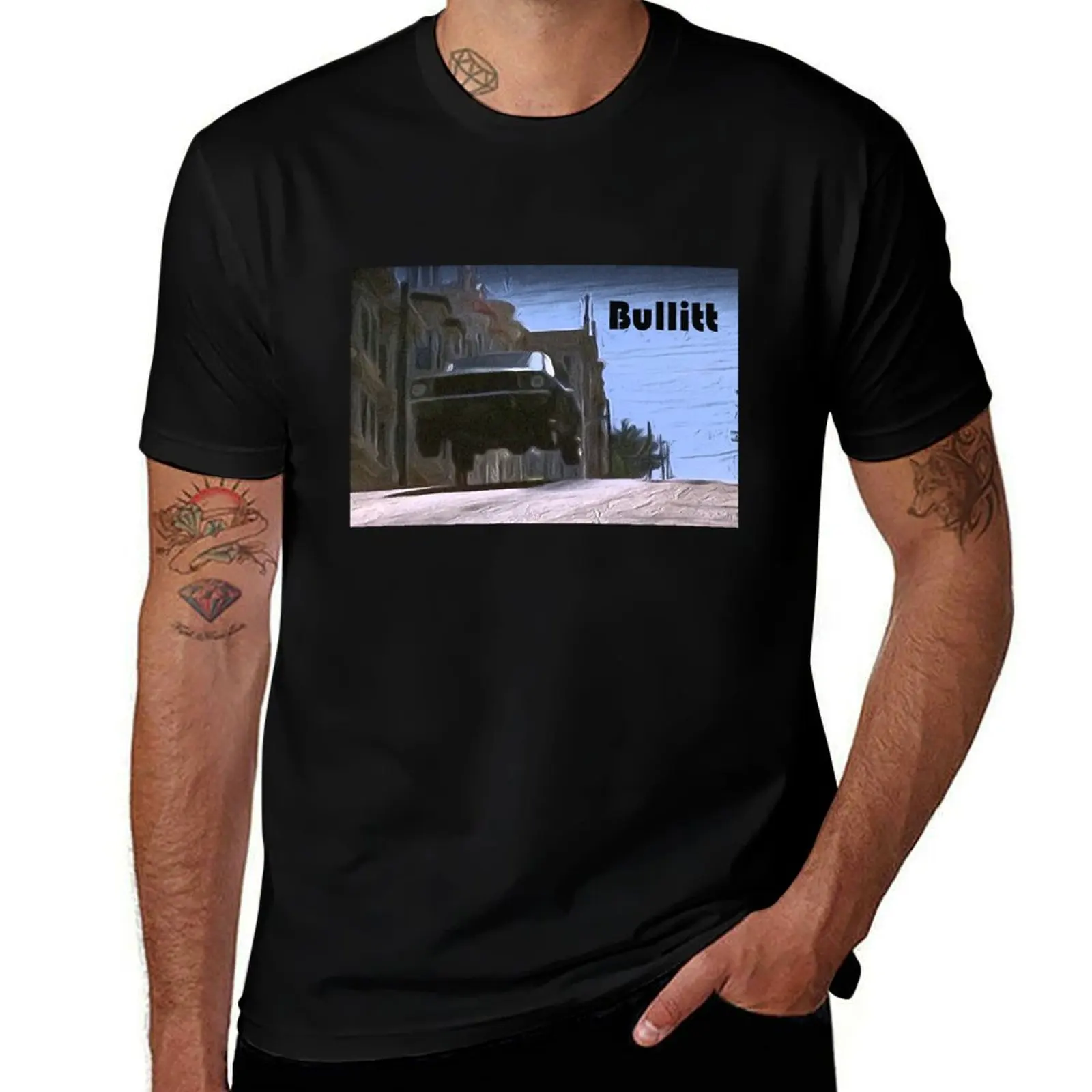 Bullitt T-Shirt Christmas Casual Tee Shirt T-Shirt