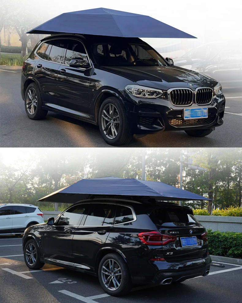 Semi-automatic Outdoor Car Vehicle Tent Umbrella Sunshade Roof Cover Anti-uv Kit Car Umbrella Sun Shade for Tesla