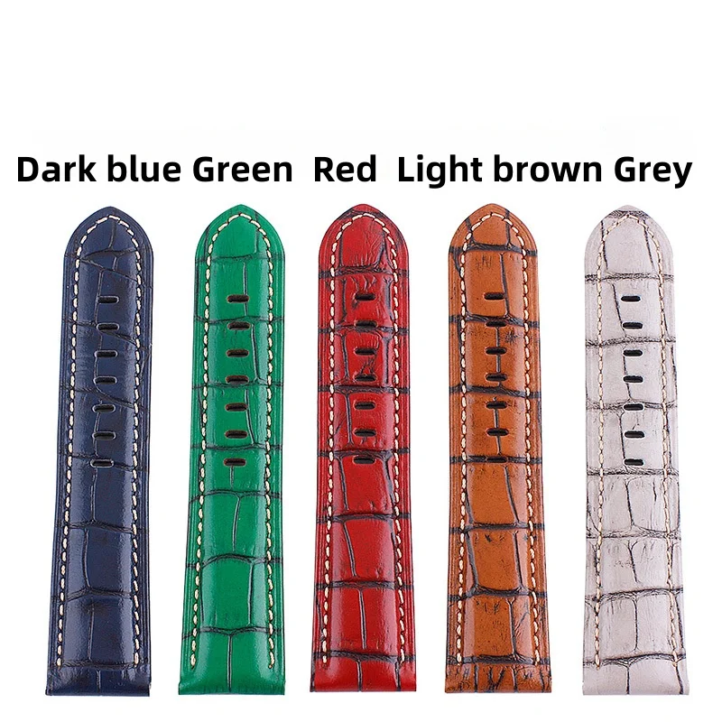 WatchStraps 20mm 22mm 24mm 26mm High-end retro Calf Leather Watch band Watch Strap with Leather Straps Bracelet Wrist Band