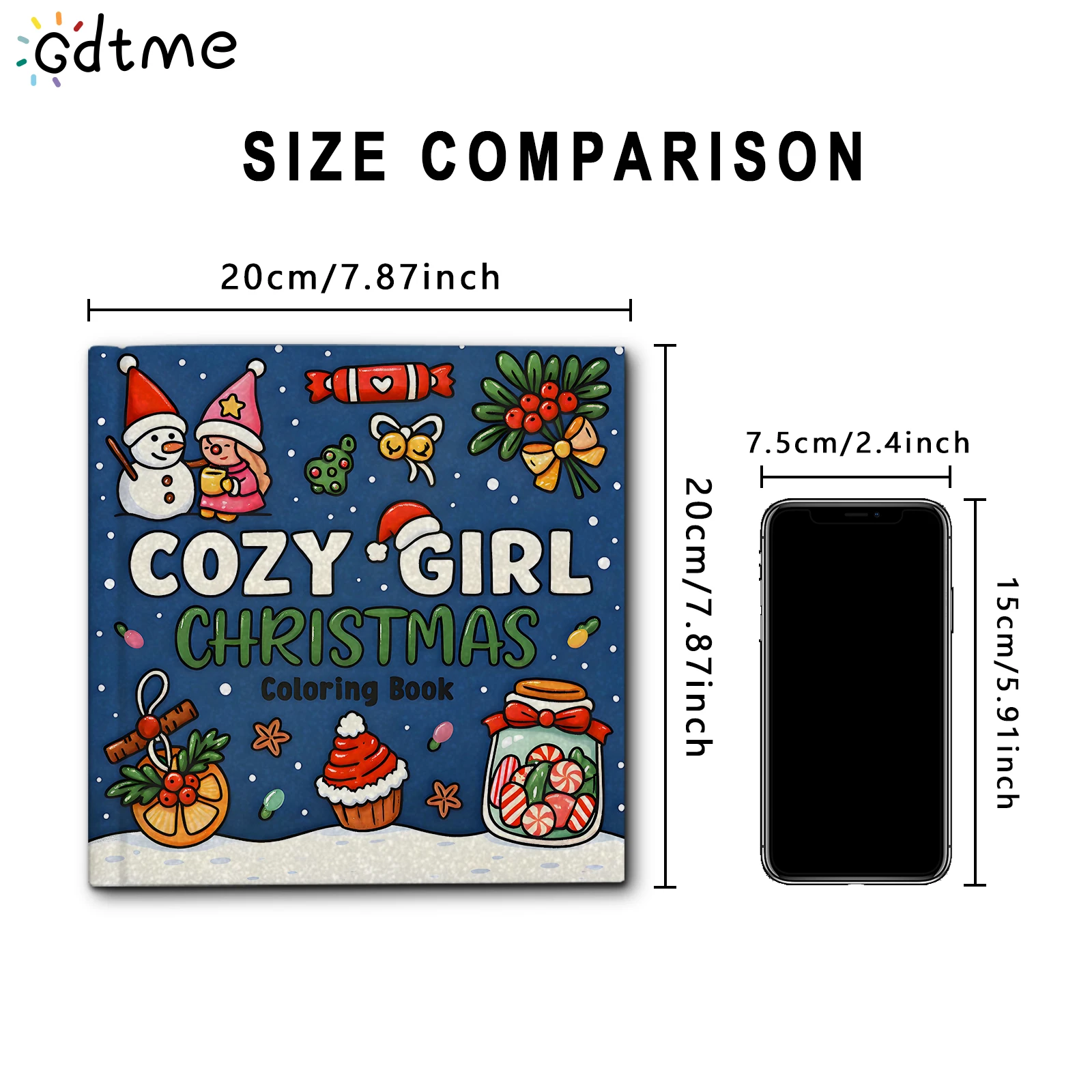 COSY GIRL CHRISTMAS Malbuch Montessori Geschenk Pädagogische Graffiti Malbuch Zeichenspiele Spielzeug Weihnachten Perfekte Geschenke – Detail 3