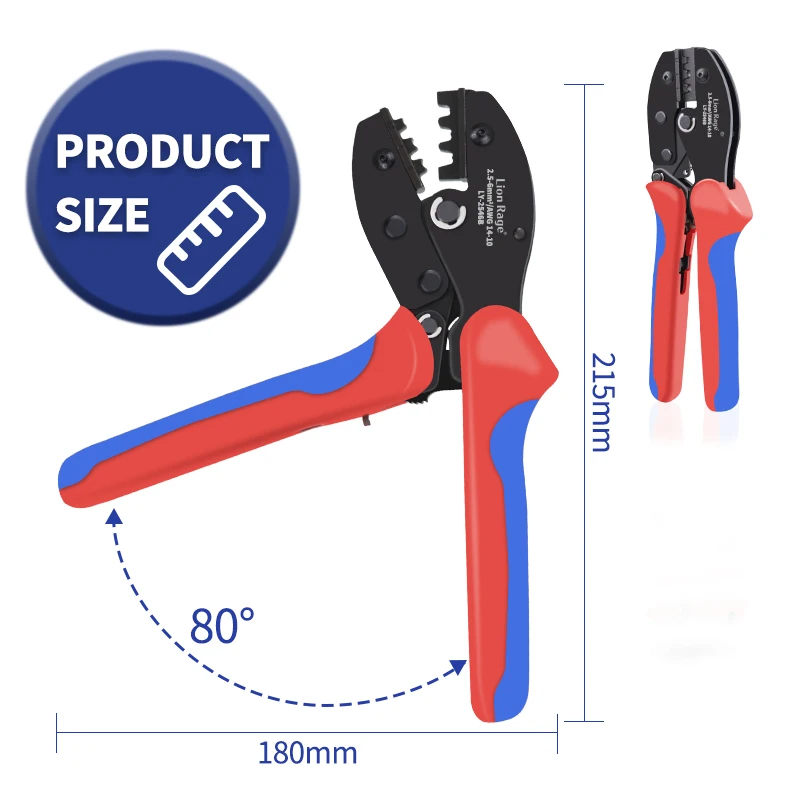 Solar photovoltaic tool MC4 terminal crimping pliers LY-2546B solar panel waterproof connector tool pliers 2.5/4/6mm ² 14-10AWG