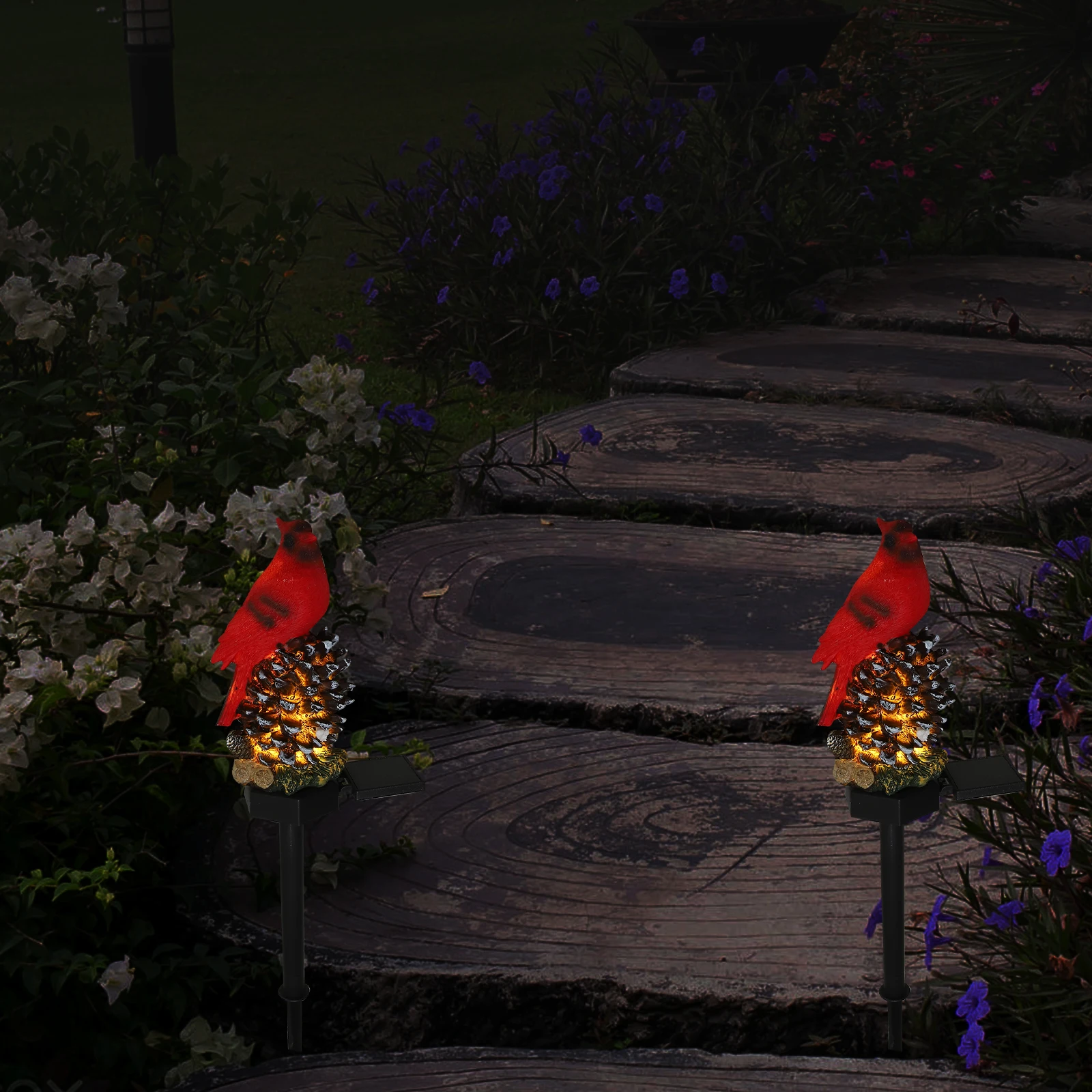 

1pc Solar Cartoon Bird Light Cone for Garden Yard Decorative Stakes Outdoor Solar Lights Energy Saving Automatic