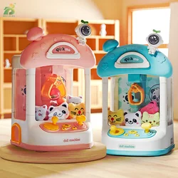 Bambini Arcade artiglio macchina giocattoli Gashapon disegno macchina bambini farcito peluche bambola gioco Candy gioca interessante Foy 3 anni regali