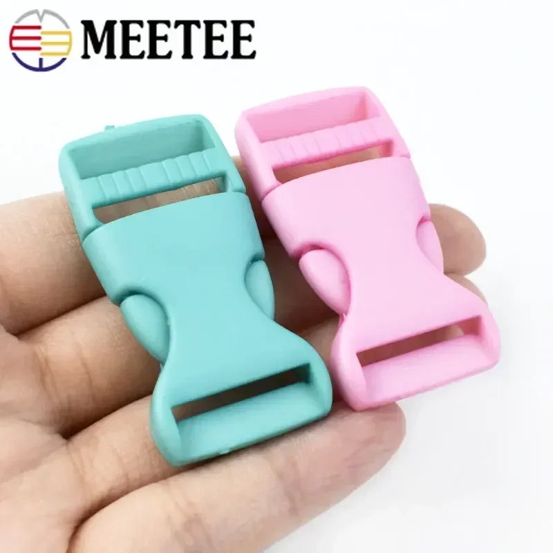 5/10Pcs 15/20/25/30mm Plastic Release Buckle Bag Strap Side Clip Clasp Belt Buckles Dog Collar Adjuster Hook DIY Craft Accessory