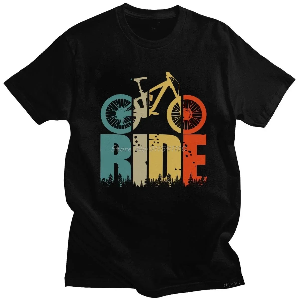 Tops Retro Ride Your Mountain Bike T-Shirt Men Cyclists and Bikers Gift Clothing Creative Graphic Tshirts Cool Roupas Masculinas