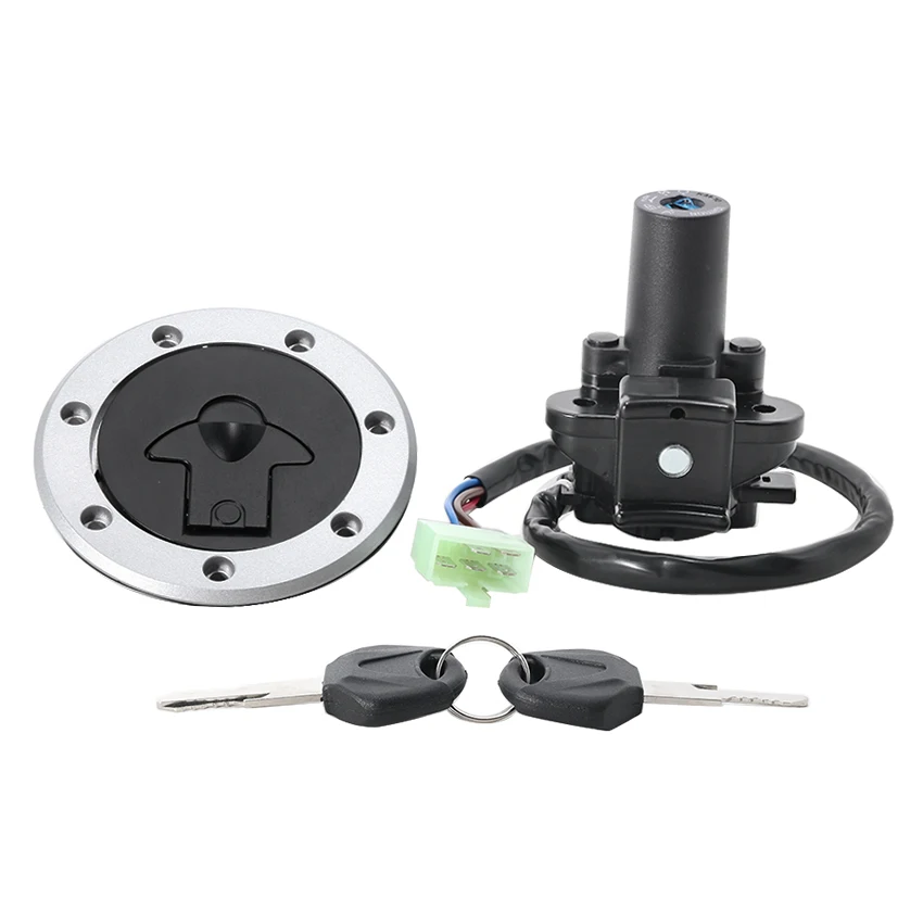 Motorrad-Schlüssel-Set mit Tankdeckel und Zündschalter für Kawasaki ZX600 ZX900 ZX750 Ninja 27005-1199 / 27005-1180 / 51049-0018 / 51049-1091 – Detail 1